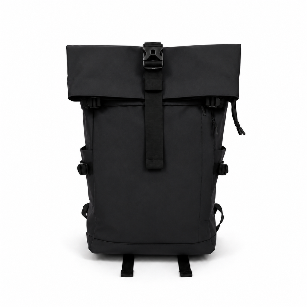 Mochila Roll Top Premium Negra