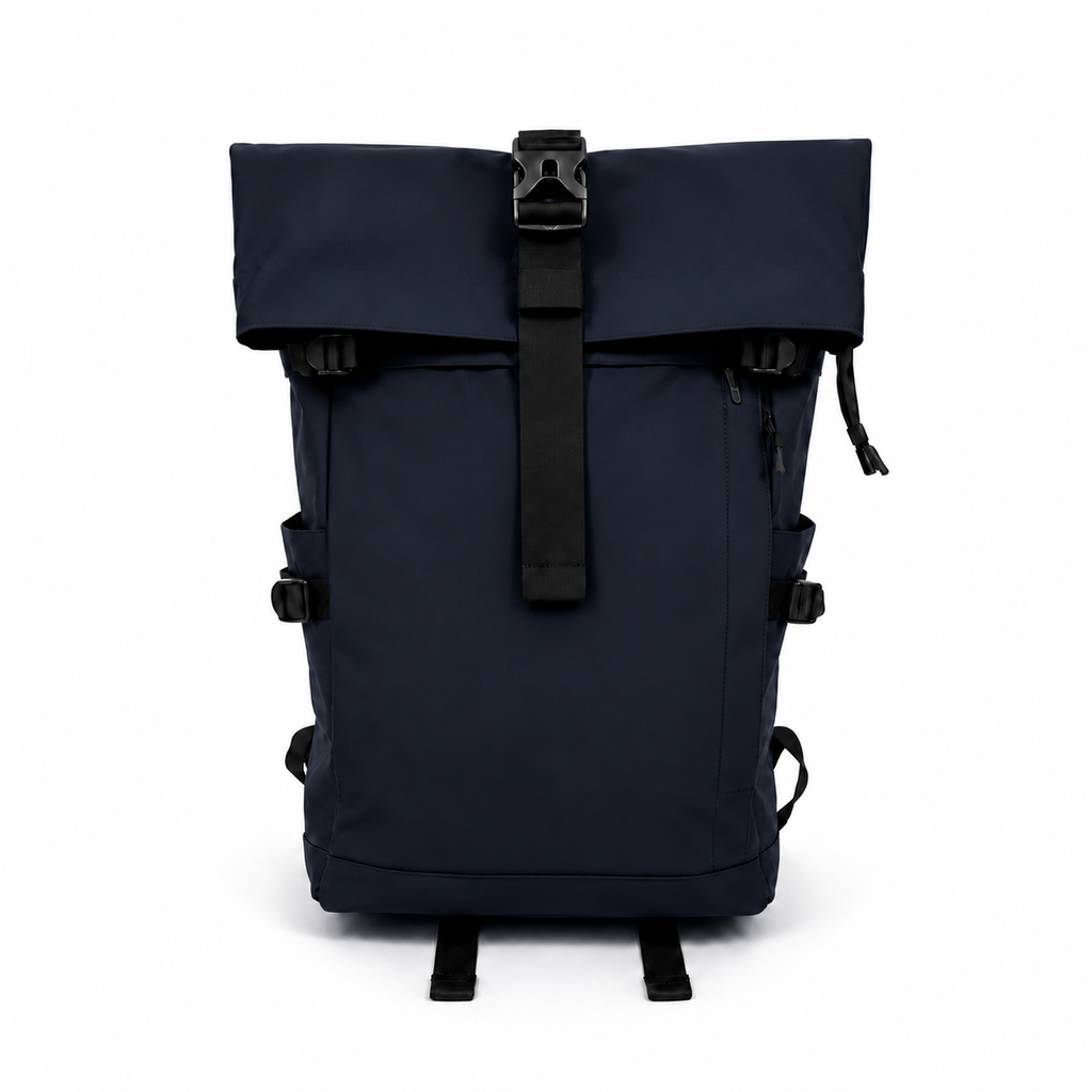 Mochila Roll Top Premium Azul marino
