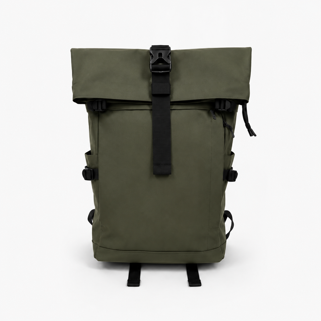 Mochila Roll Top Premium Verde Oliva