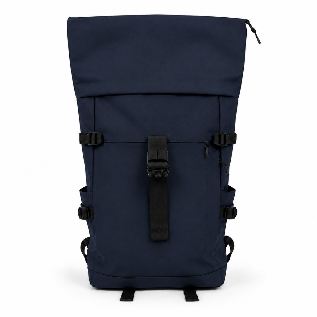 Mochila Roll Top Premium Azul marino