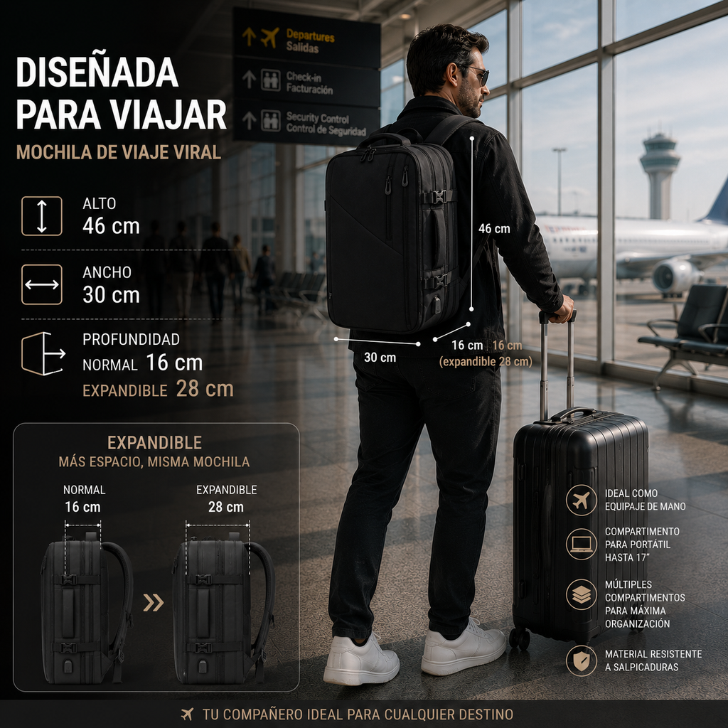Mochila Lead Trip Negra