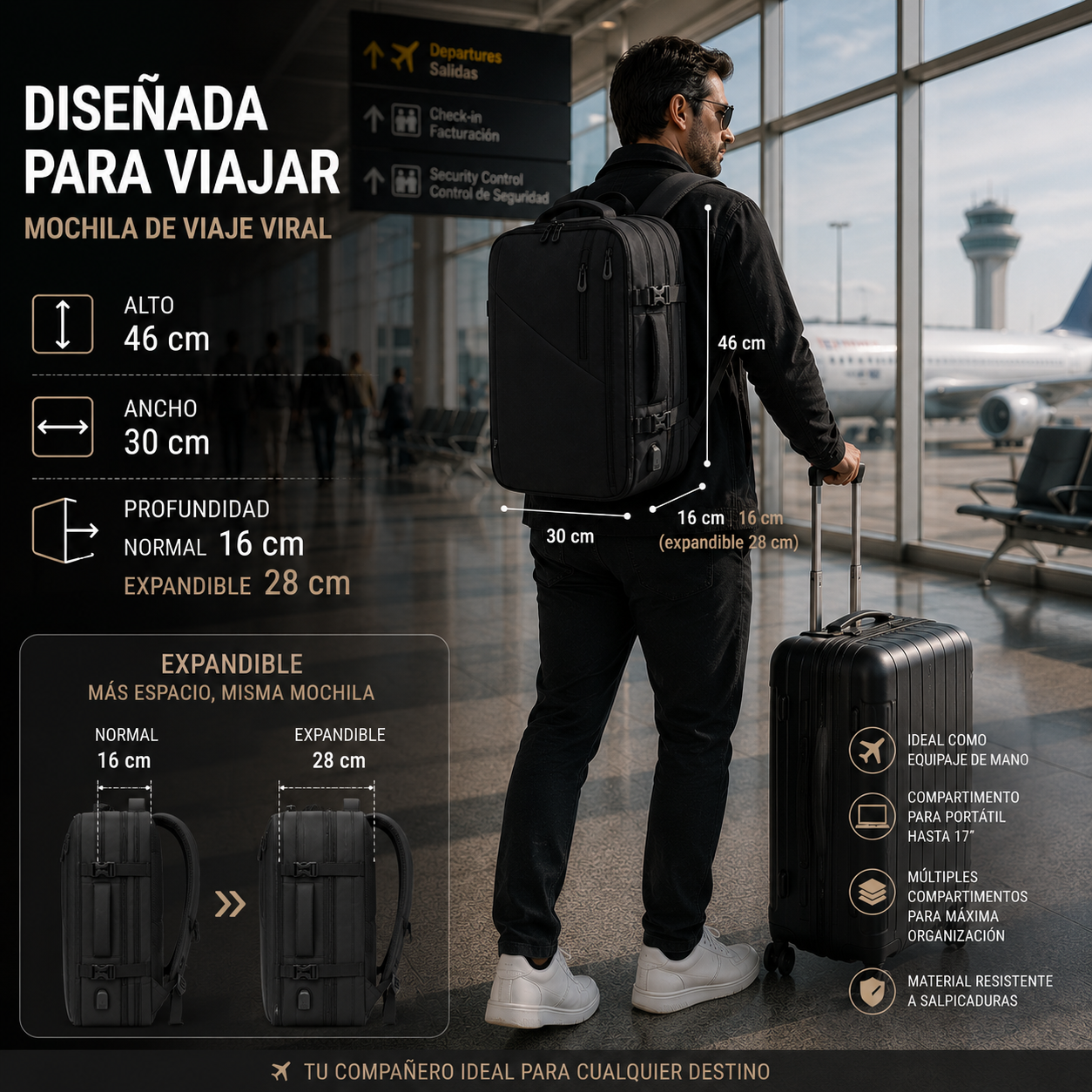 Mochila Lead Trip Negra